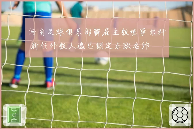 河南足球俱乐部解雇主教练萨尔科 新任外教人选已锁定东欧名帅
