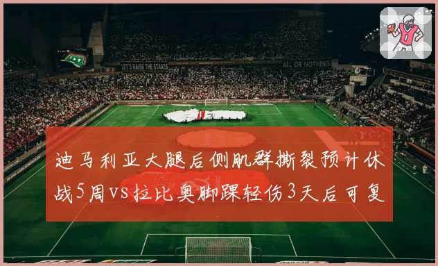 迪马利亚大腿后侧肌群撕裂预计休战5周vs拉比奥脚踝轻伤3天后可复出，尤文图斯边路核心伤病恢复速度分化